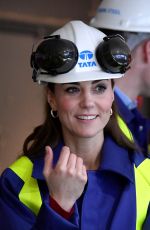 KATE MIDDLETON at Tata Steel in Port Talbot 02/04/2020