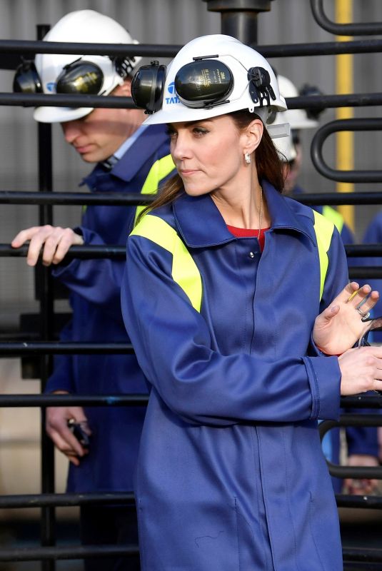 KATE MIDDLETON at Tata Steel in Port Talbot 02/04/2020