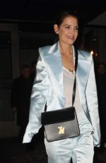 KATIE HOLMES Leaves Zadig & Voltaire Fashion Show in New York 02/08/2020