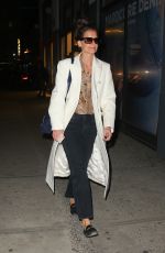 KATIE HOLMES Night Out in New York 02/19/2020