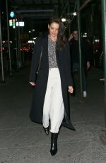 KATIE HOLMES Out and About in New York 02/03/2020