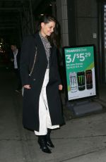KATIE HOLMES Out and About in New York 02/03/2020