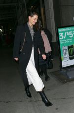 KATIE HOLMES Out and About in New York 02/03/2020
