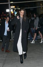 KATIE HOLMES Out and About in New York 02/03/2020