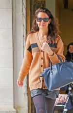 KATIE HOLMES Out in New York 02/12/2020