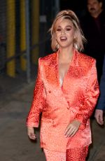 KATY PERRY Arrives at Jimmy Kimmel Live in Los Angeles 02/12/2020