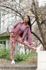 KEKE PALMER Working Out at Central Park in New York 01/30/2020