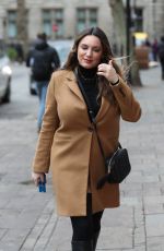 KELLY BROOK Arrives at Heart Radio in London 02/10/2020