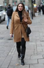 KELLY BROOK Arrives at Heart Radio in London 02/10/2020