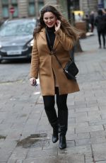 KELLY BROOK Arrives at Heart Radio in London 02/10/2020