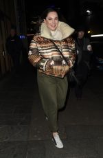 KELLY BROOK Leaves Global Radio Studios in London 02/24/2020