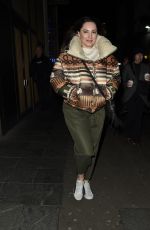 KELLY BROOK Leaves Global Radio Studios in London 02/24/2020