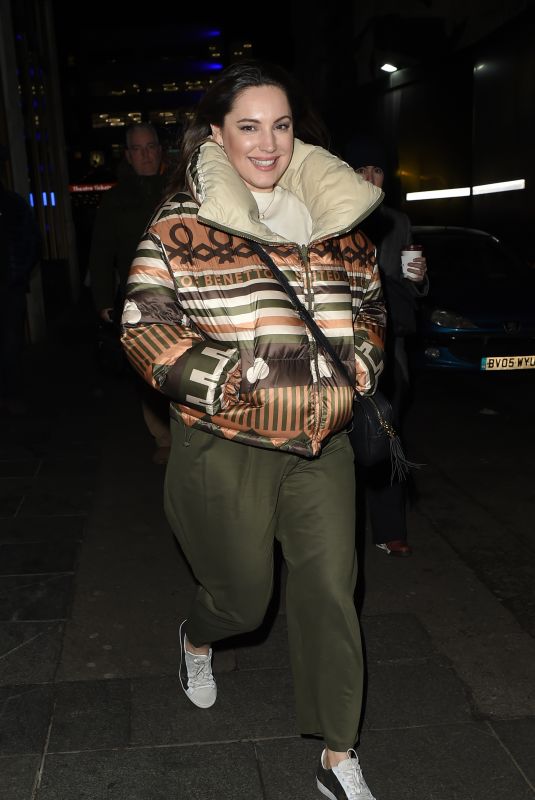 KELLY BROOK Leaves Global Radio Studios in London 02/24/2020