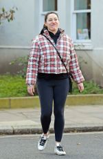 KELLY BROOK Out and About in London 02/12/2020