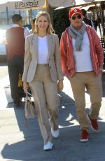 KELLY RUTHERFORD at Il Pastaio in Los Angeles 02/06/2020