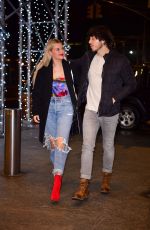 KELSEA BALLERINI and Morgan Evans at Nobu 57 in New York 02/10/2020