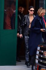 KENDALL JENNER All in Leather Out in New York 02/08/2020