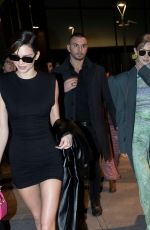 KENDALL JENNER and BELLA and GIGI HADID Night Out in Milan 02/21/2020