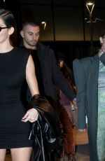 KENDALL JENNER and BELLA and GIGI HADID Night Out in Milan 02/21/2020