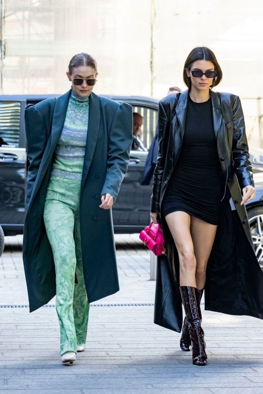 KENDALL JENNER and GIGI HADID Out in Milan 02/21/2020