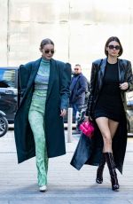 KENDALL JENNER and GIGI HADID Out in Milan 02/21/2020