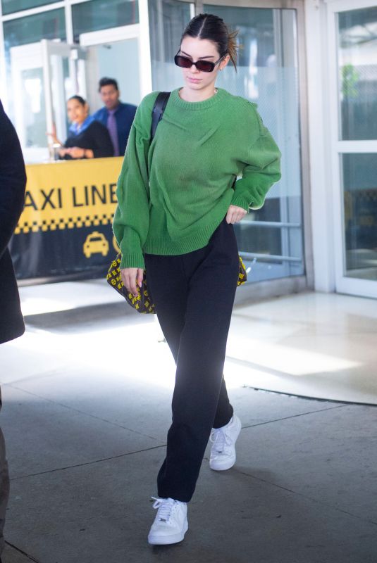 KENDALL JENNER at JFK Airport in New York 02/23/2020