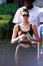 KENDALL JENNER Heading to a Pool in Miami 02/04/2020