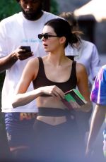 KENDALL JENNER Heading to a Pool in Miami 02/04/2020