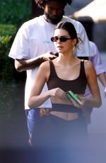 KENDALL JENNER Heading to a Pool in Miami 02/04/2020
