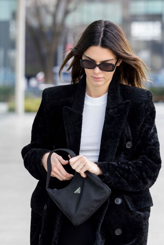 KENDALL JENNER Out and About in Milan 02/20/2020