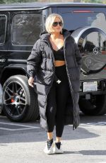 KHLOE KARDASHIAN and Scott Disick Out for Coffee in Woodland Hills 02/21/2020