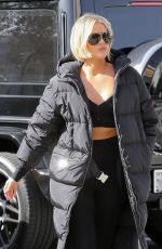 KHLOE KARDASHIAN and Scott Disick Out for Coffee in Woodland Hills 02/21/2020