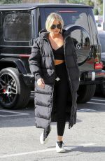 KHLOE KARDASHIAN and Scott Disick Out for Coffee in Woodland Hills 02/21/2020