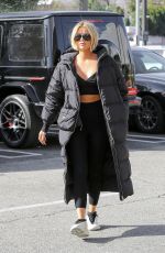 KHLOE KARDASHIAN and Scott Disick Out for Coffee in Woodland Hills 02/21/2020