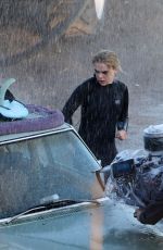 KIERNAN SHIPKA on the Set of Swimming with Sharks in Malibu 02/28/20