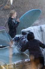 KIERNAN SHIPKA on the Set of Swimming with Sharks in Malibu 02/28/20