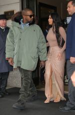 KIM KARDASHIAN and Kanye West Leaves Their Hotel in New York 02/05/2020