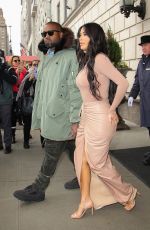 KIM KARDASHIAN and Kanye West Leaves Their Hotel in New York 02/05/2020