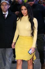 KIM KARDASHIAN Heading to Good Morning America in New York 02/05/2020