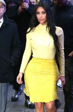 KIM KARDASHIAN Heading to Good Morning America in New York 02/05/2020