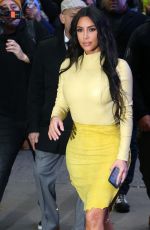 KIM KARDASHIAN Leaves Her Hotel in New York 02/05/2020