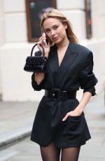KIMBERLEY GARNER Out at London Fashion Week 02/15/2020