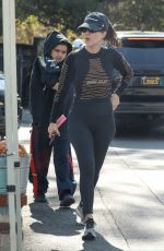 KOURTNEY KARDASHIAN in Leggings Out in Calabasas 02/15/2020