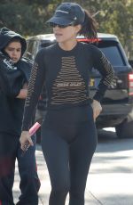 KOURTNEY KARDASHIAN in Leggings Out in Calabasas 02/15/2020