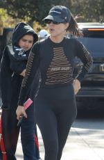 KOURTNEY KARDASHIAN in Leggings Out in Calabasas 02/15/2020