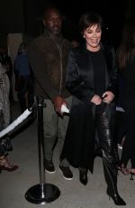 KRIS JENNER Arrives at Tom Ford Fashion Show in Los Angeles 02/07/2020