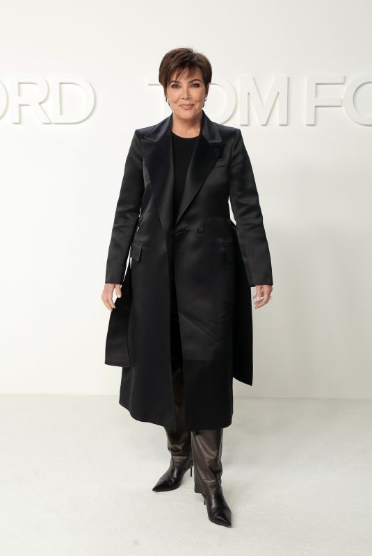KRIS JENNER at Tom Ford Fashion Show in Los Angeles 02/07/2020