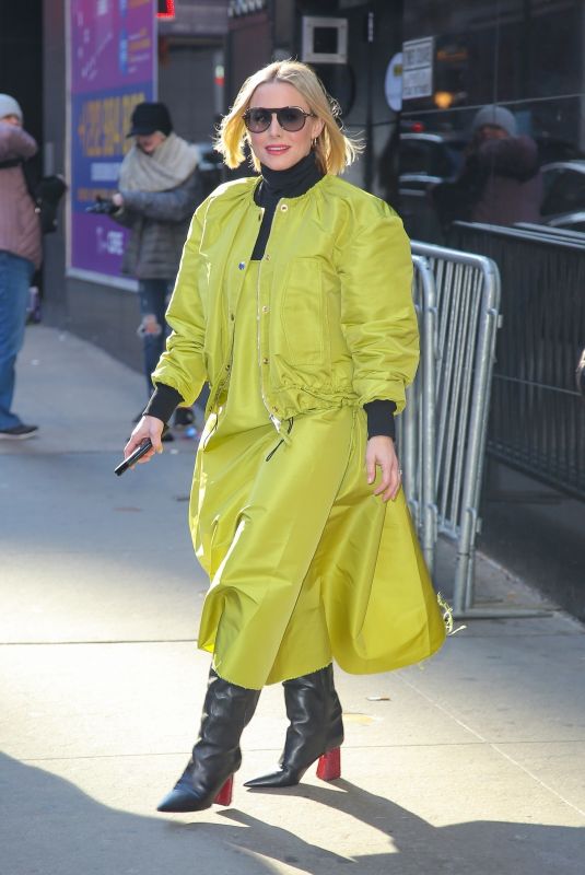 KRISTEN BELL Out in New York 02/21/2020