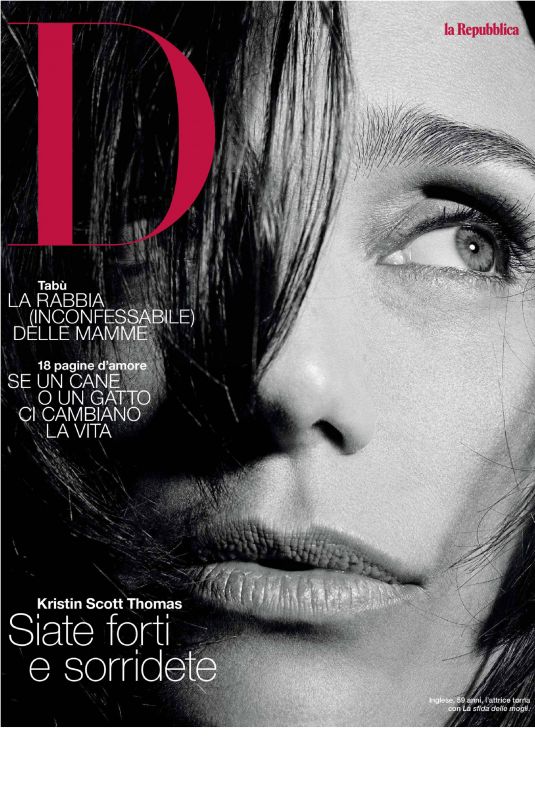 KRISTIN SCOTT THOMAS in D La Repubblica, February 2020