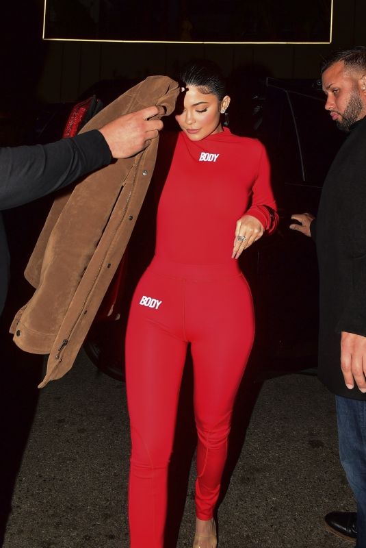 KYLIE JENNER Arrives at Nice Guy in West Hollywood 02/12/2020